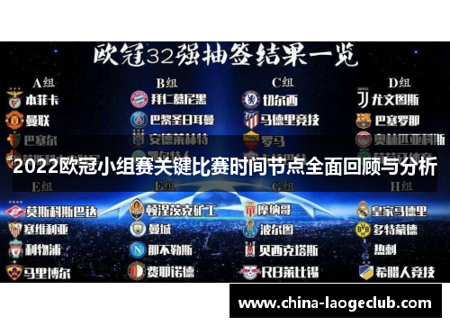 2022欧冠小组赛关键比赛时间节点全面回顾与分析